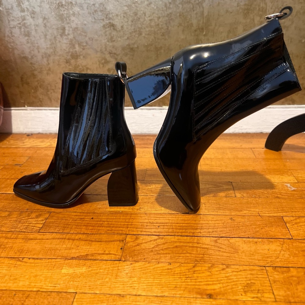Paige Frankie  Black Patent Leather Boots